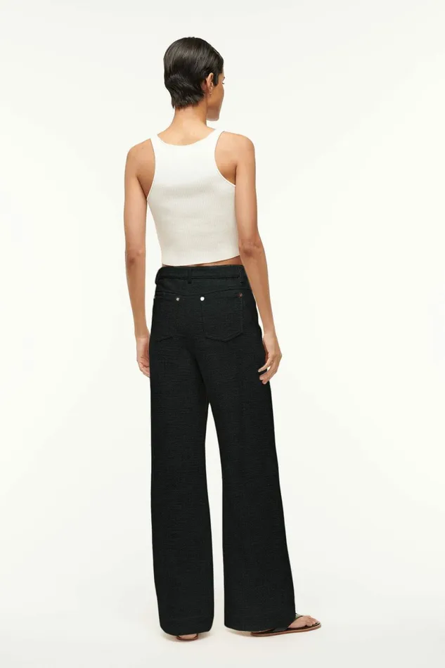STAUD GRAYSON PANT Black Women Pants and Shorts STAUD GRAYSON PANT Black Women Pants and Shorts