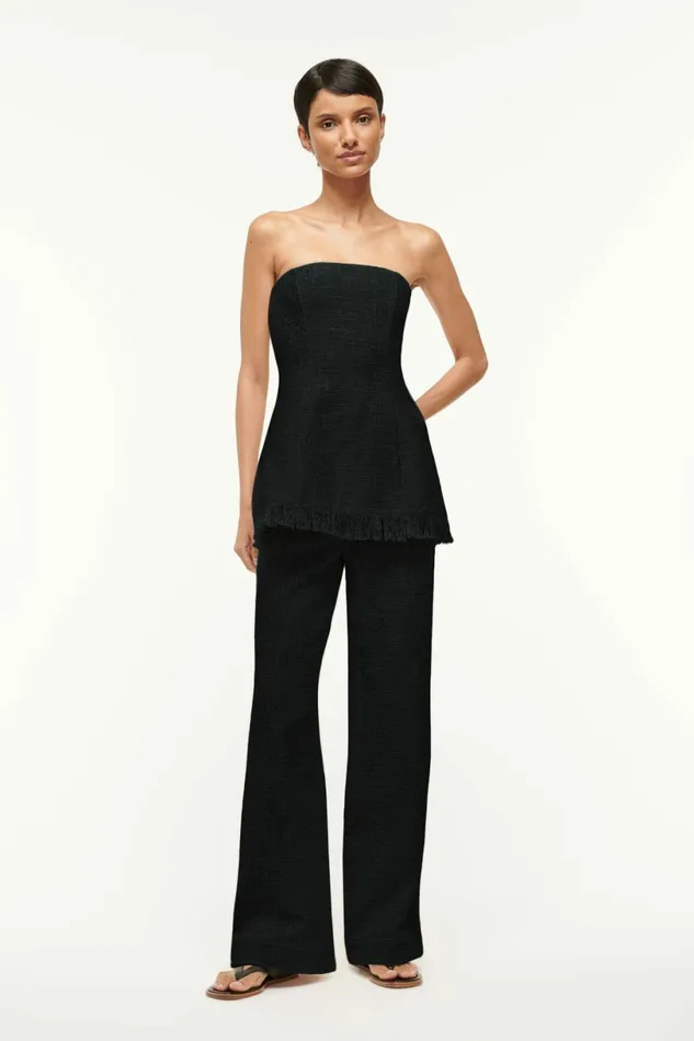 STAUD GRAYSON PANT Black Women Pants and Shorts STAUD GRAYSON PANT Black Women Pants and Shorts