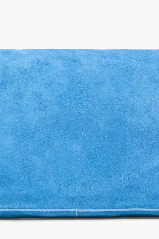 STAUD HARLOW BAG Staud Blue Suede Women Shoulder STAUD HARLOW BAG Staud Blue Suede Women Shoulder