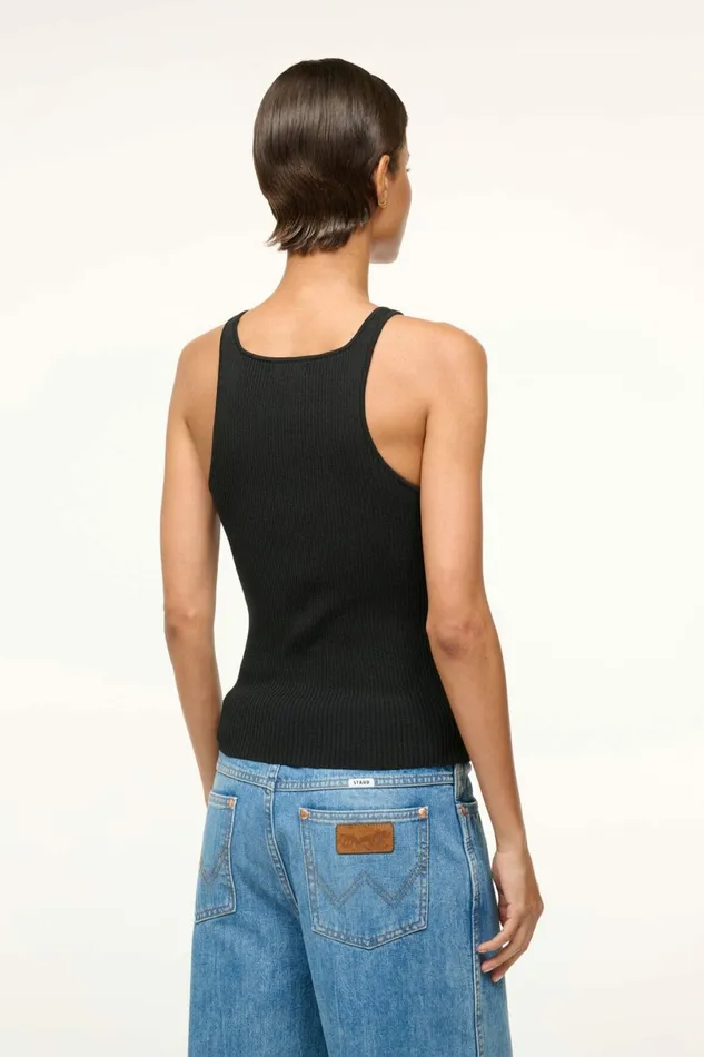 STAUD IBISCO TANK Black Women Tops