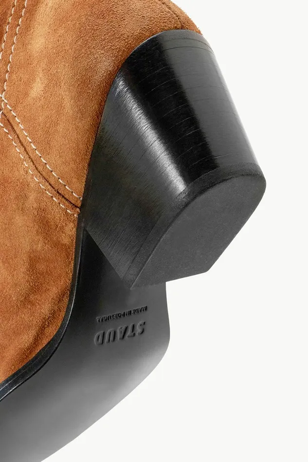 STAUD JUNE BOOT Tan Suede Women Boots