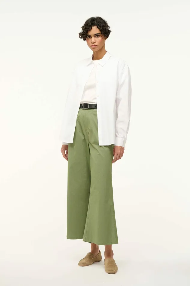 STAUD KELLY SHIRT White Women Tops
