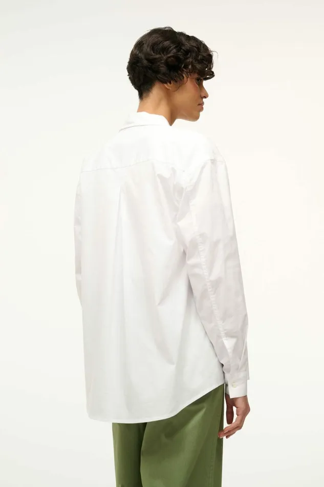 STAUD KELLY SHIRT White Women Tops