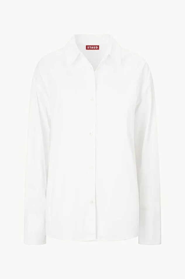 STAUD KELLY SHIRT White Women Tops