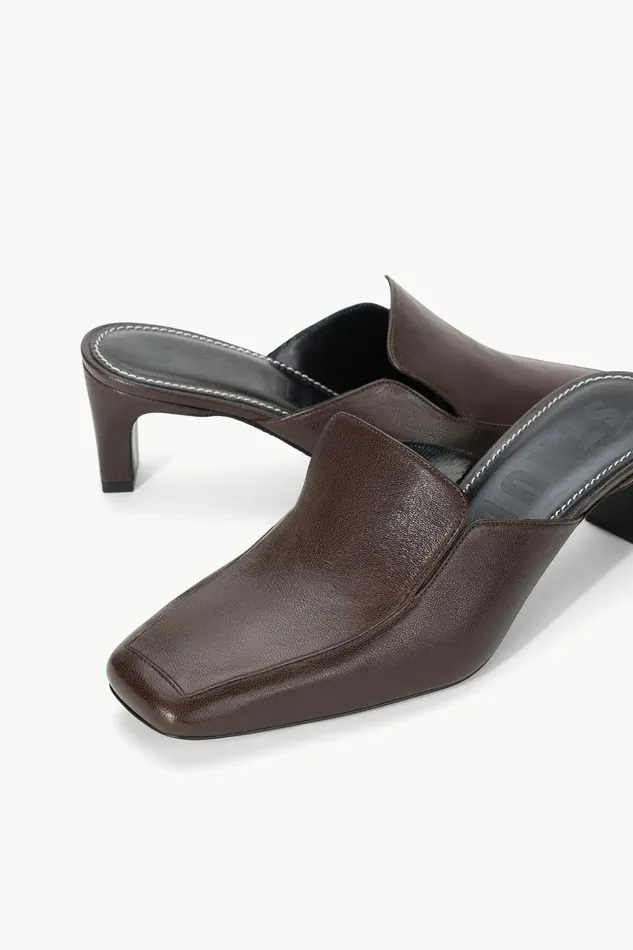 STAUD LEE LOAFER MULE Espresso Women Mules and Flats STAUD LEE LOAFER MULE Espresso Women Mules and Flats