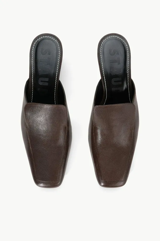 STAUD LEE LOAFER MULE Espresso Women Mules and Flats STAUD LEE LOAFER MULE Espresso Women Mules and Flats