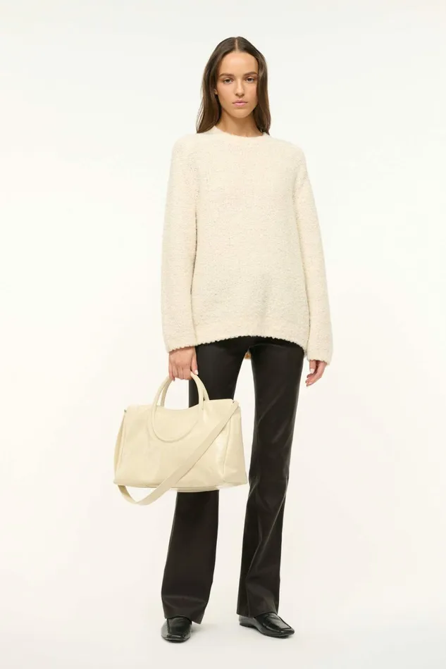 STAUD MAUDE SATCHEL Cream Women Essentials STAUD MAUDE SATCHEL Cream Women Essentials