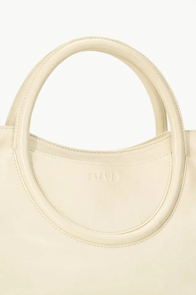 STAUD MAUDE SATCHEL Cream Women Essentials STAUD MAUDE SATCHEL Cream Women Essentials