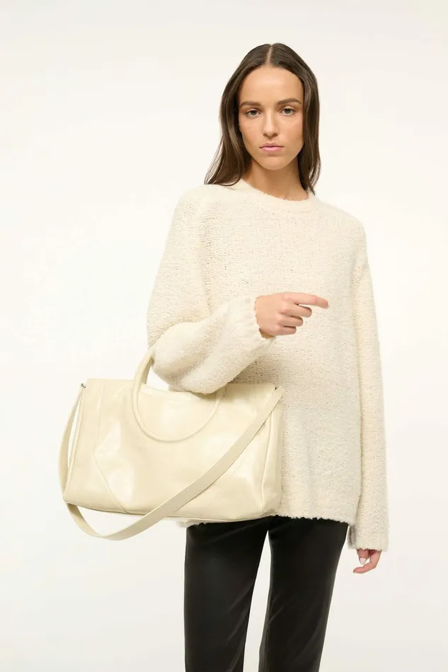 STAUD MAUDE SATCHEL Cream Women Essentials STAUD MAUDE SATCHEL Cream Women Essentials