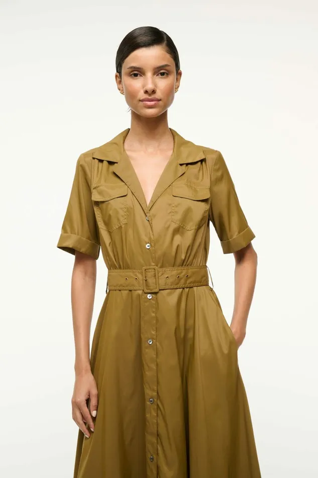 STAUD MILLIE DRESS Caper Women Dresses