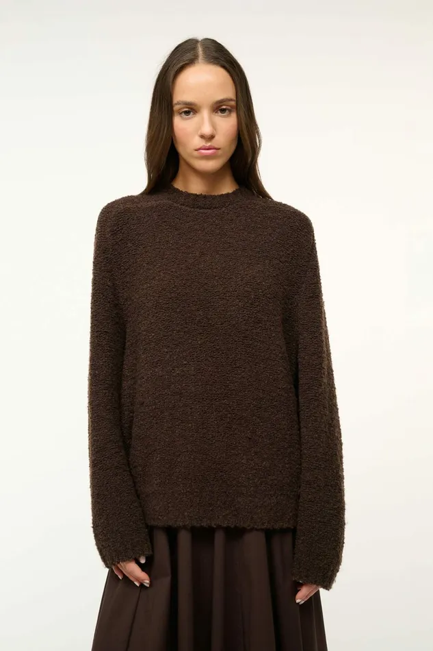 STAUD SIREN SWEATER Earth Women Sweaters STAUD SIREN SWEATER Earth Women Sweaters