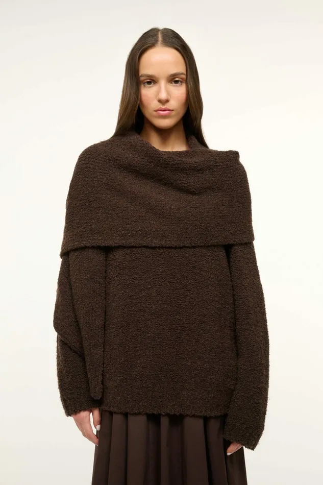 STAUD SIREN SWEATER Earth Women Sweaters STAUD SIREN SWEATER Earth Women Sweaters