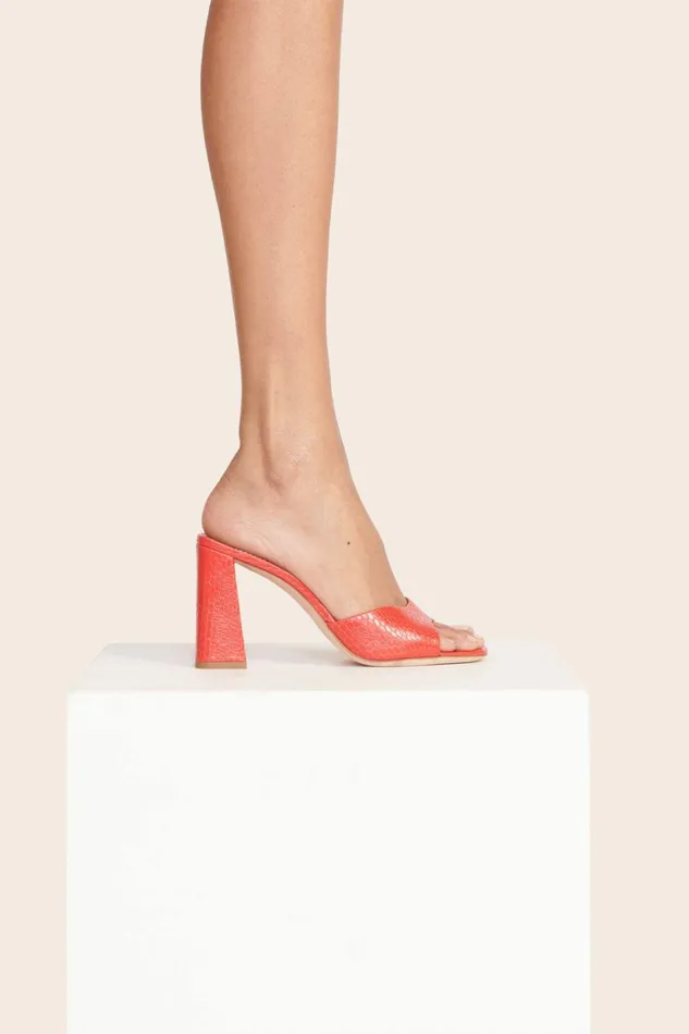 STAUD SLOANE HEEL Red Rose Women The Evening Edit STAUD SLOANE HEEL Red Rose Women The Evening Edit