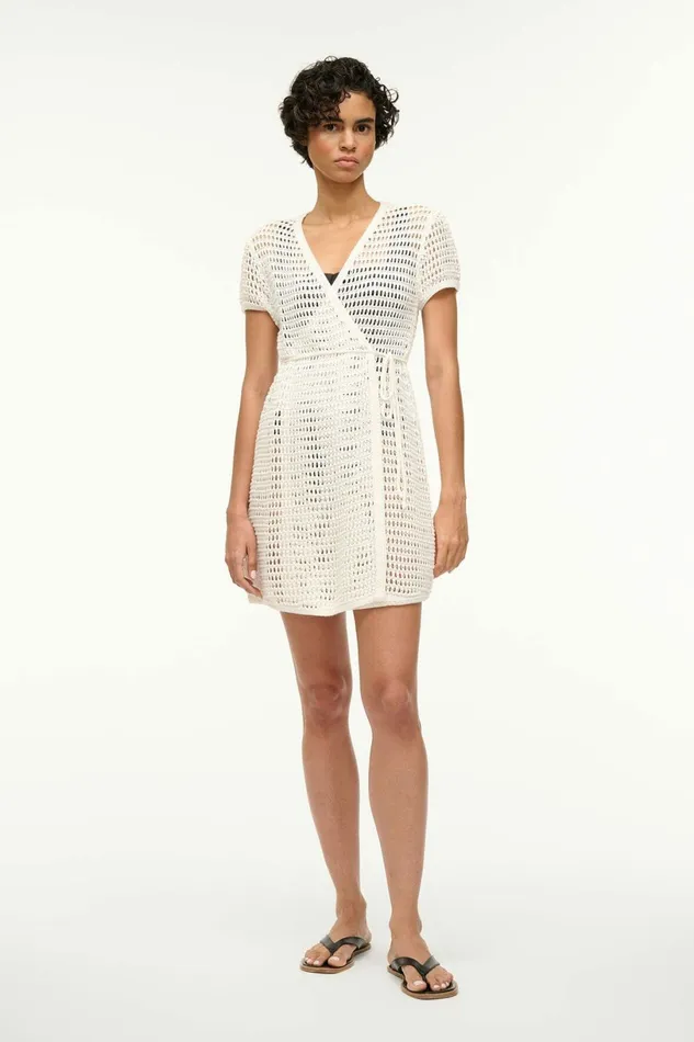 STAUD SPRITZ COVERUP DRESS Ivory Women CoverUps