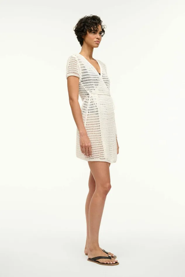 STAUD SPRITZ COVERUP DRESS Ivory Women CoverUps STAUD SPRITZ COVERUP DRESS Ivory Women CoverUps