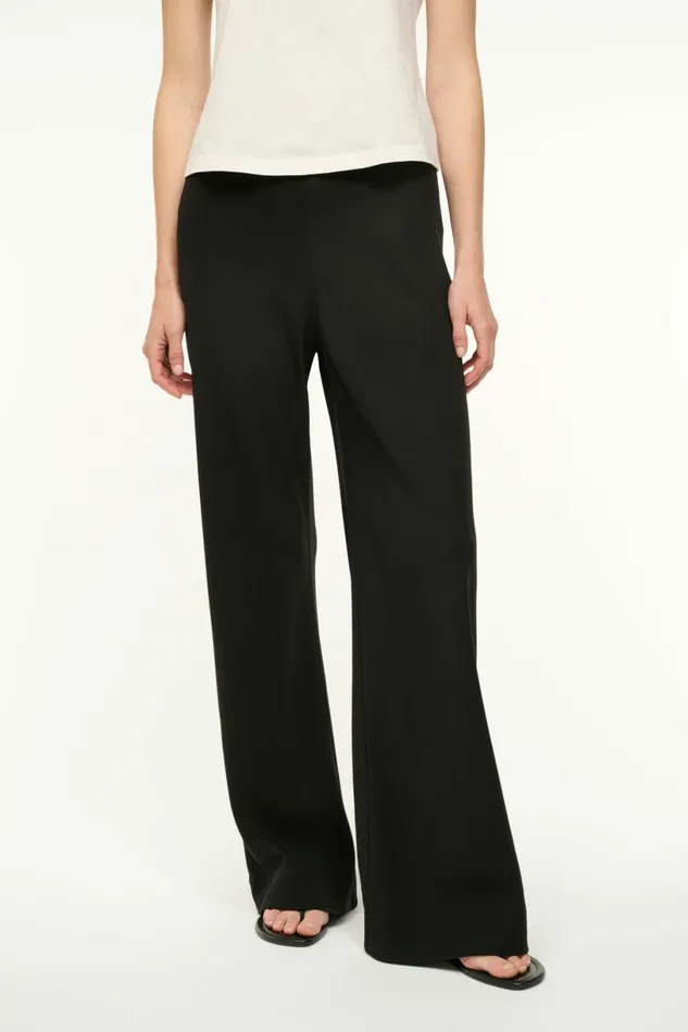 STAUD STROLL PANT Black Women Pants and Shorts STAUD STROLL PANT Black Women Pants and Shorts