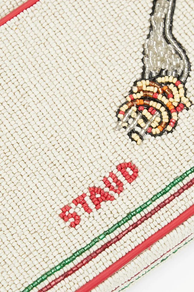 STAUD TOMMY BEADED BAG Tomato Women Shoulder