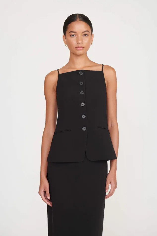 STAUD UNA TOP Black Women Tops
