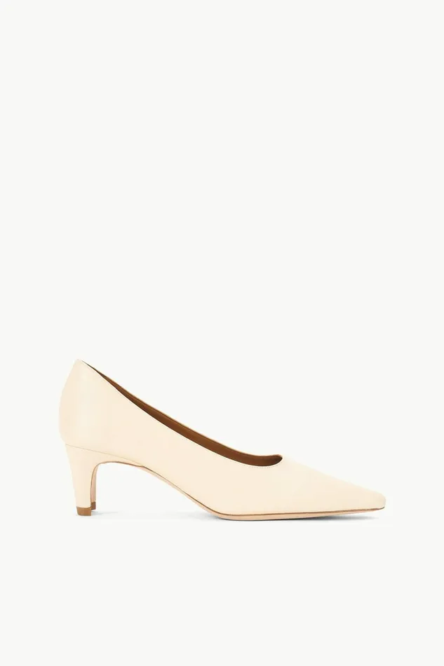 STAUD WALLY PUMP Cream Women Heels
