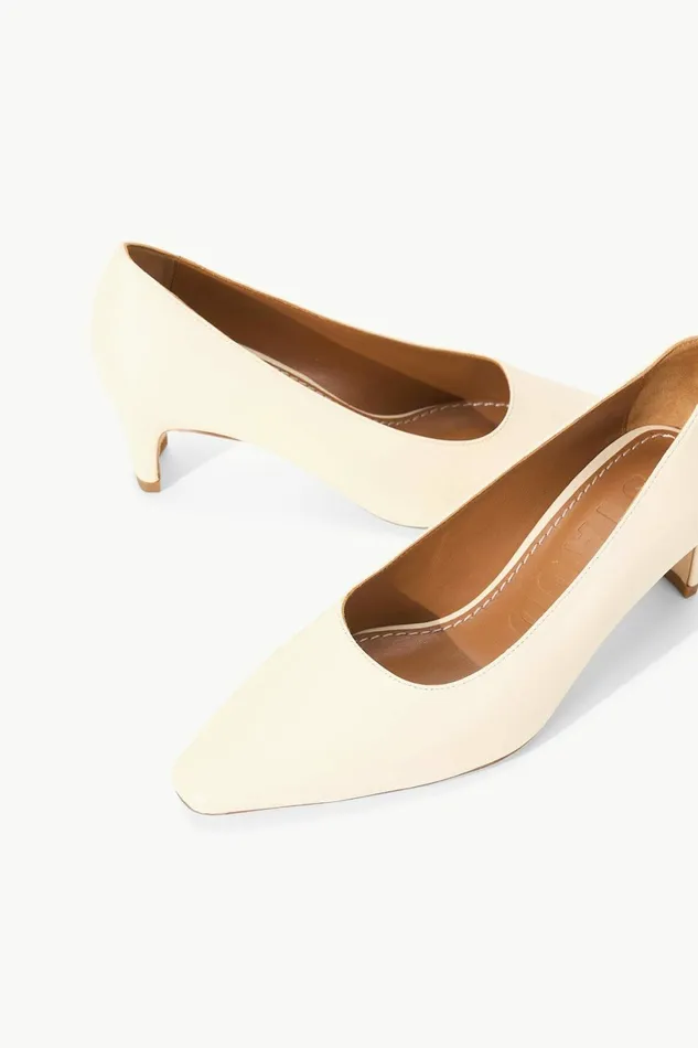 STAUD WALLY PUMP Cream Women Heels STAUD WALLY PUMP Cream Women Heels