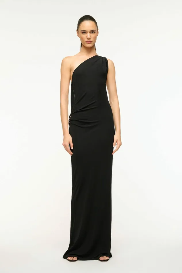 STAUD ZENITH DRESS Black Women Dresses