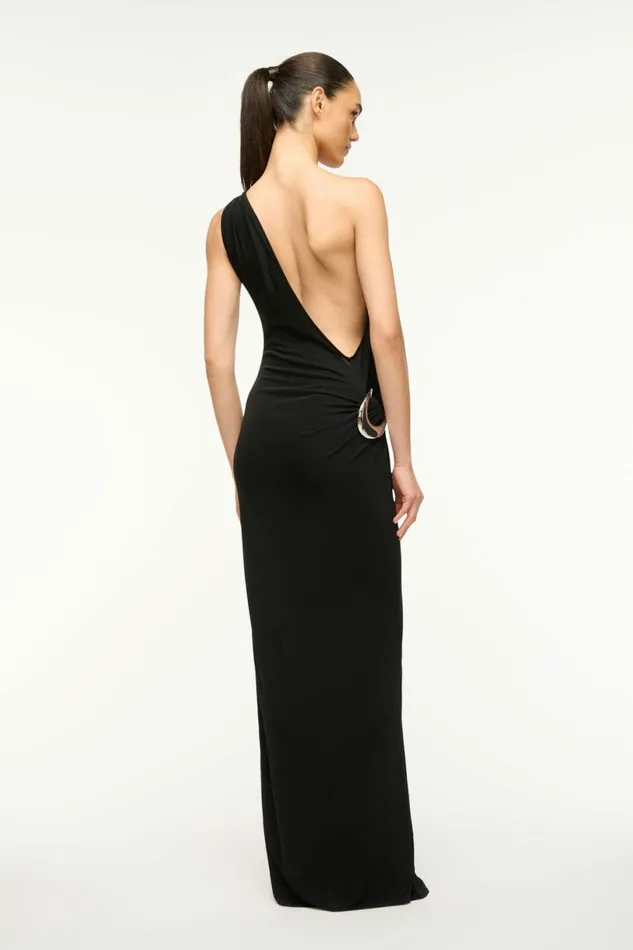 STAUD ZENITH DRESS Black Women Dresses STAUD ZENITH DRESS Black Women Dresses
