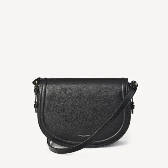 Stella Satchel Black Pebble Women Aspinal Of London Shoulder