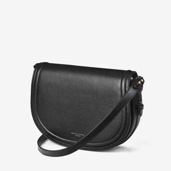 Stella Satchel Black Pebble Women Aspinal Of London Shoulder