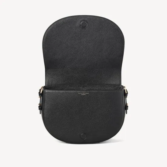 Stella Satchel Black Pebble Women Aspinal Of London Shoulder