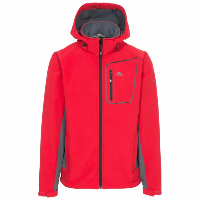 Strathy II Softshell Jacket Red Men Trespass Softshell Jackets