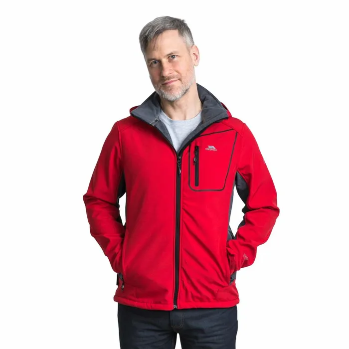 Strathy II Softshell Jacket Red Men Trespass Softshell Jackets