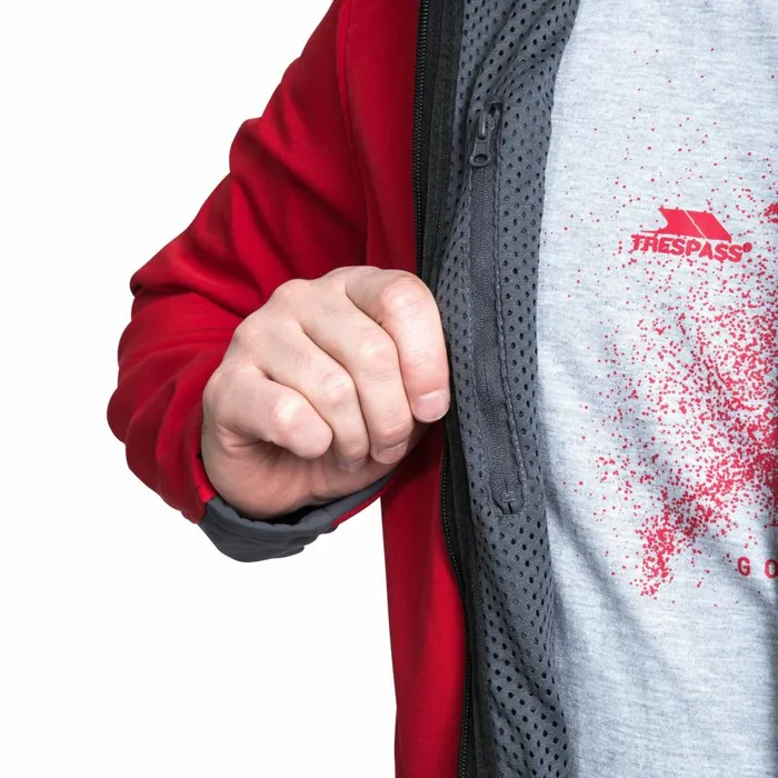 Strathy II Softshell Jacket Red Men Trespass Softshell Jackets