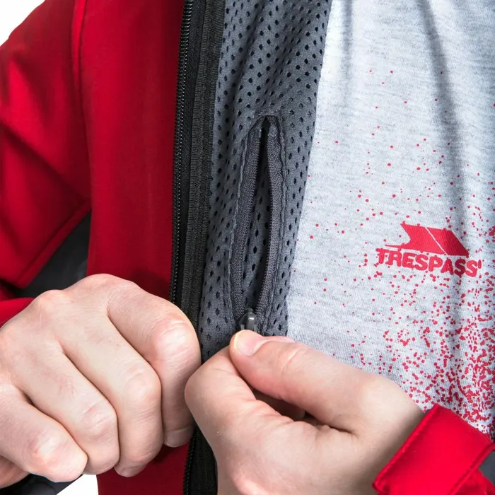 Strathy II Softshell Jacket Red Men Trespass Softshell Jackets