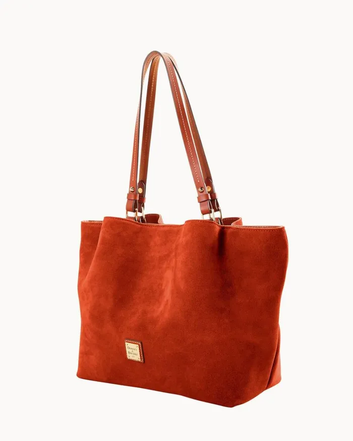 Suede Flynn Amber Women Dooney and Bourke Totes Suede Flynn Amber Women Dooney and Bourke Totes
