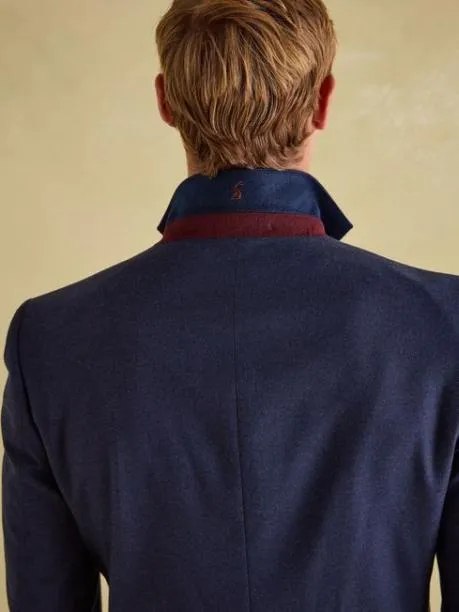 Suits and Tailoring Men Joules Blue Slim Fit Flannel Suit Jacket