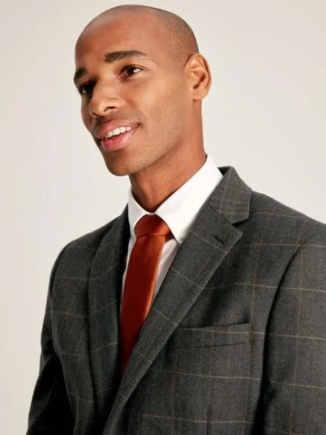 Suits and Tailoring Men Joules Green Window Pane Check Slim Fit Suit Jacket