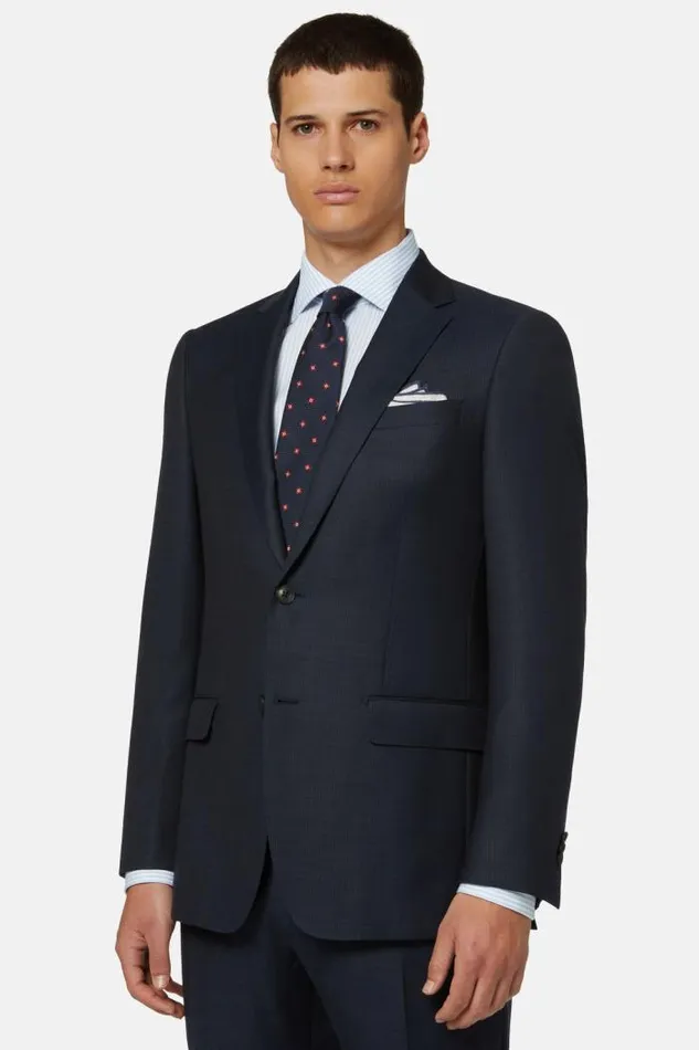 Suits Men Boggi Milano Blue Pure Wool Suit Navy Blue Suits Men Boggi Milano Blue Pure Wool Suit Navy Blue
