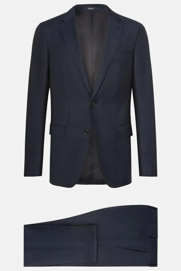 Suits Men Boggi Milano Blue Pure Wool Suit Navy Blue Suits Men Boggi Milano Blue Pure Wool Suit Navy Blue