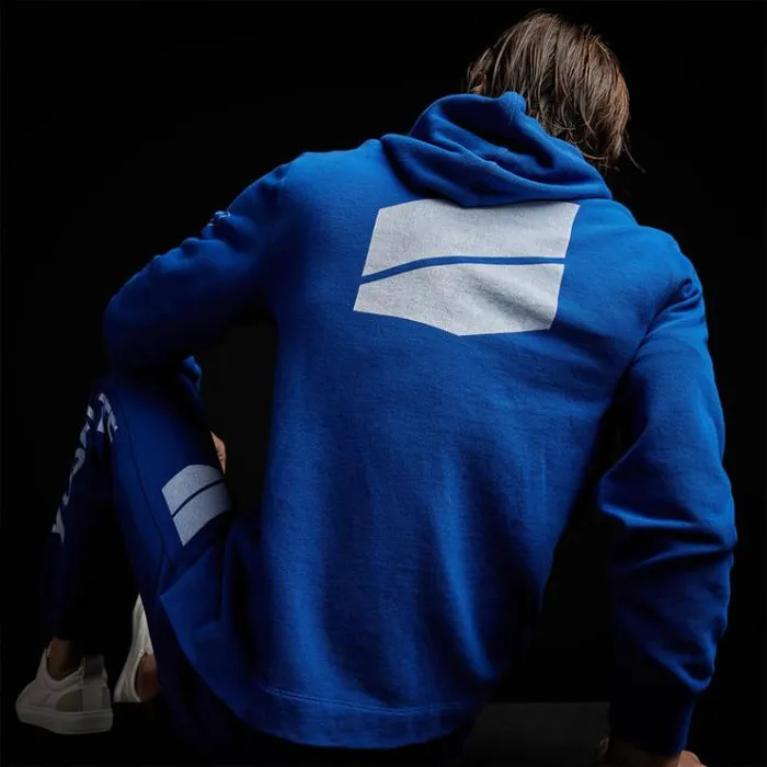 Sweat TopsBottoms Men James Perse YOSEMITE French Terry Pullover Hoodie Royal Bluewhite Sweat TopsBottoms Men James Perse YOSEMITE French Terry Pullover Hoodie Royal Bluewhite