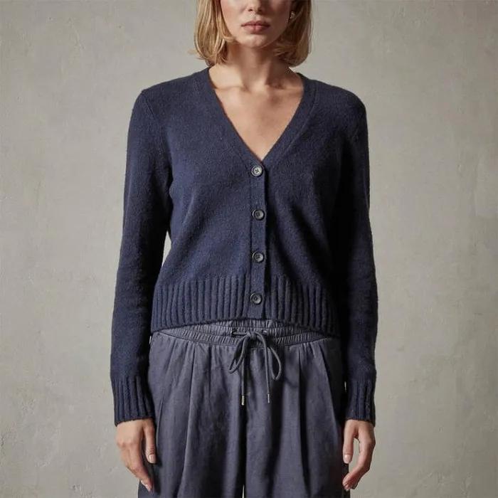 Sweaters Women James Perse Cotton Cashmere Cardigan Navy