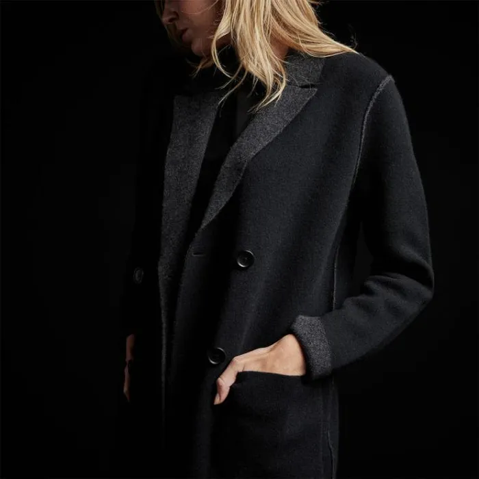 Sweaters Women James Perse Montecito Sweater Jacket Blackanthracite