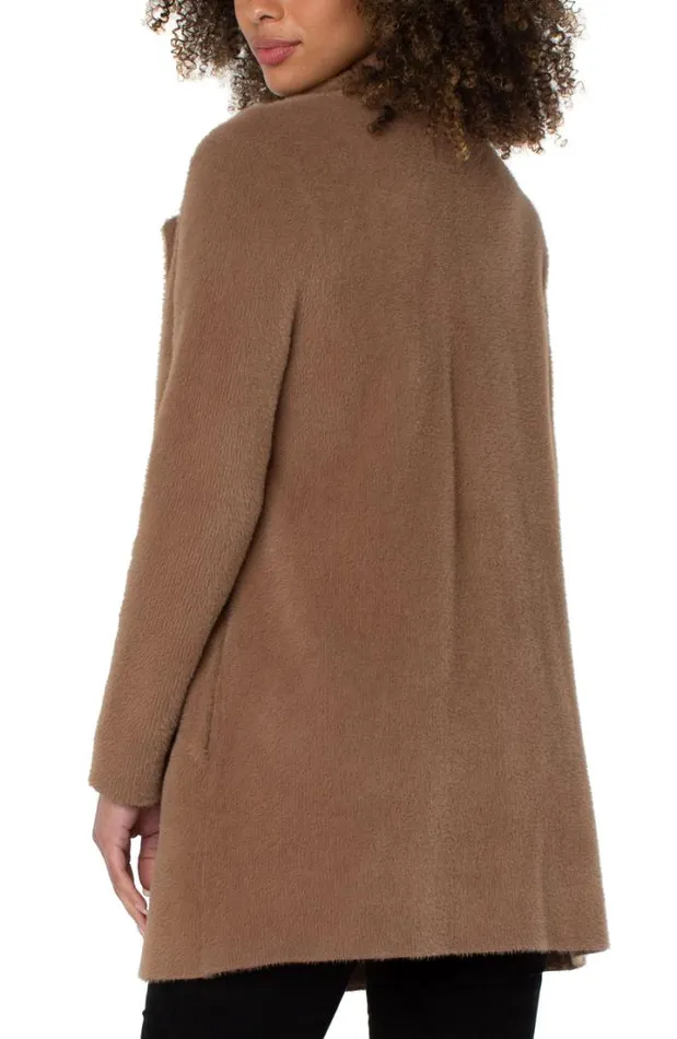 SWEATERS Women Liverpool Los Angeles OPEN FRONT COATIGAN SWEATER Camel