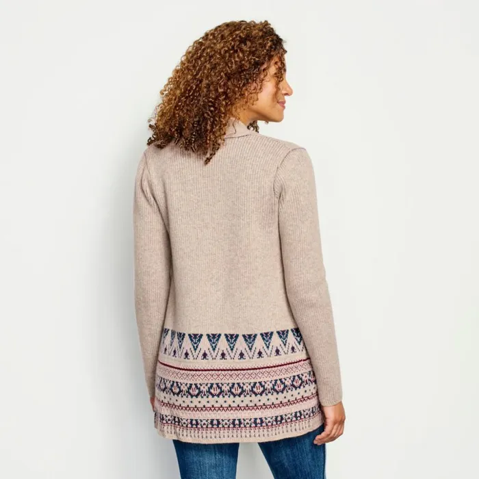 Sweaters Women Orvis Alpine Border Cardigan Feather Multi