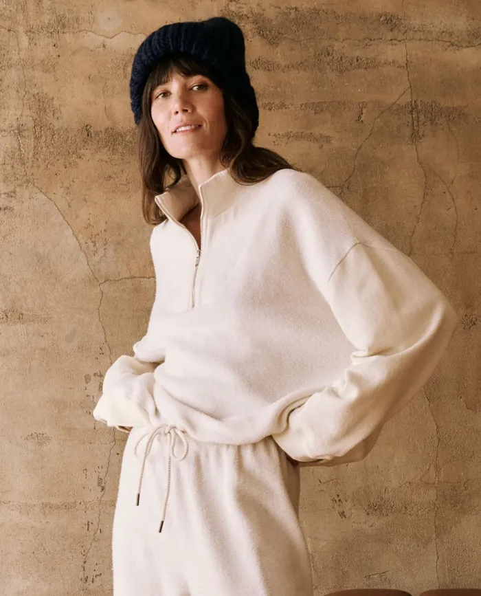 Sweaters Women The Great The Slouch Trail Sweatshirt Washed White