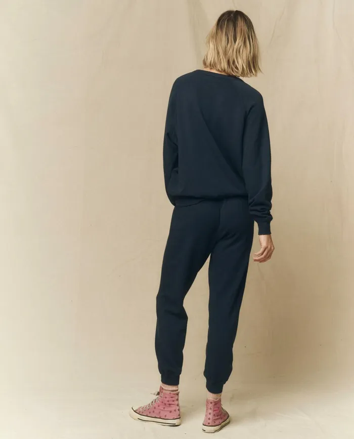 Sweatpants Women The Great The Cropped Sweatpant Solid True Navy Sweatpants Women The Great The Cropped Sweatpant Solid True Navy