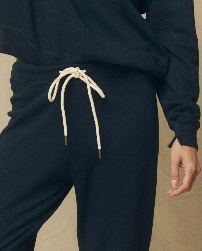 Sweatpants Women The Great The Cropped Sweatpant Solid True Navy Sweatpants Women The Great The Cropped Sweatpant Solid True Navy
