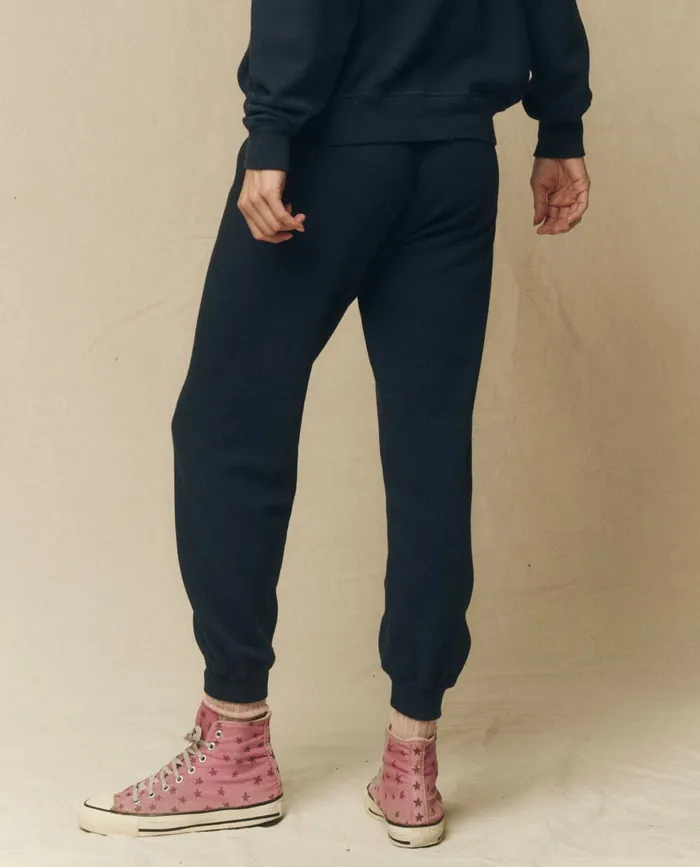 Sweatpants Women The Great The Cropped Sweatpant Solid True Navy Sweatpants Women The Great The Cropped Sweatpant Solid True Navy