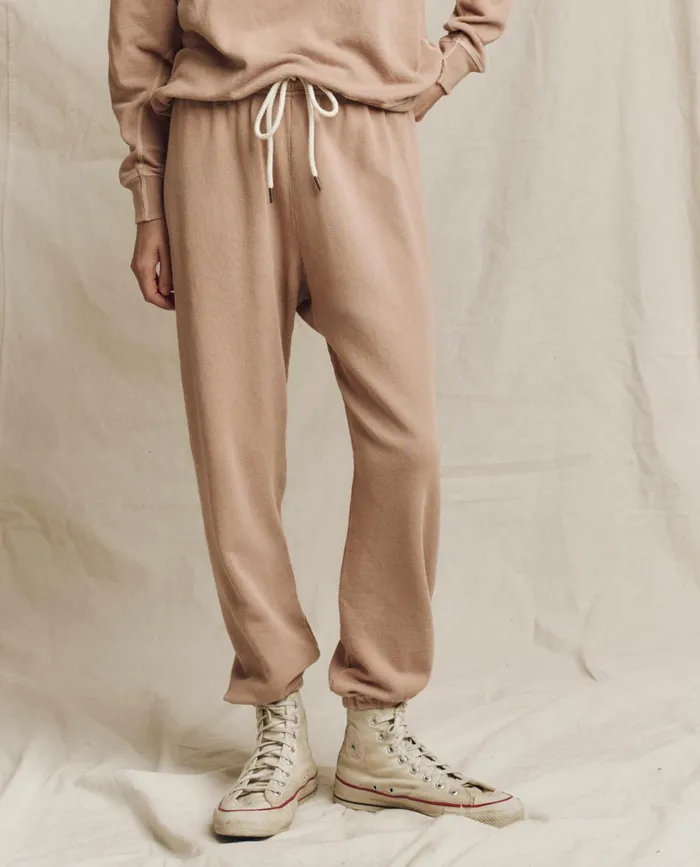 Sweatpants Women The Great The Stadium Sweatpant Solid Biscotti