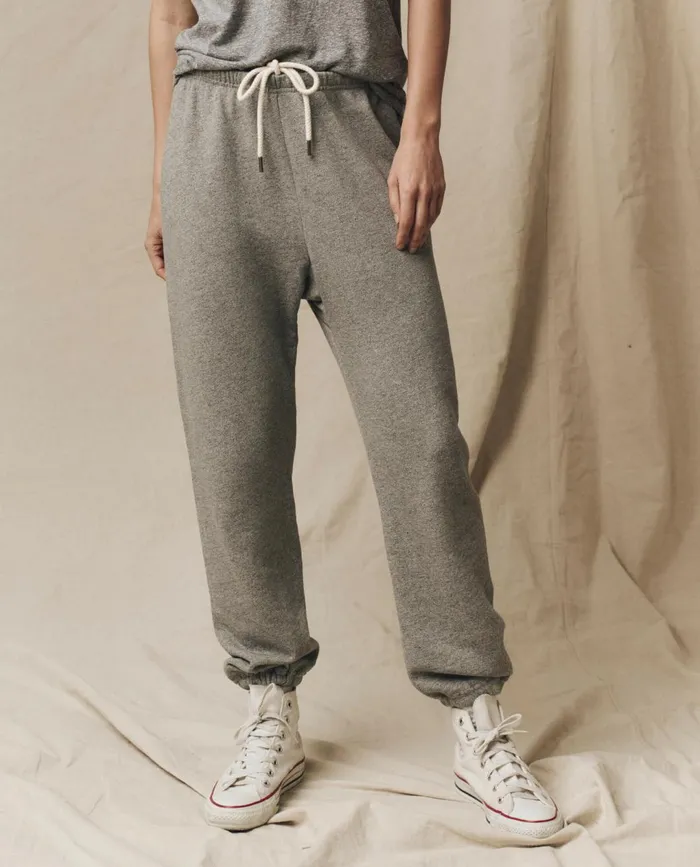 Sweatpants Women The Great The Stadium Sweatpant Solid Varsity Grey