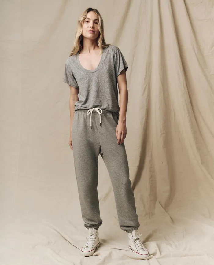 Sweatpants Women The Great The Stadium Sweatpant Solid Varsity Grey Sweatpants Women The Great The Stadium Sweatpant Solid Varsity Grey